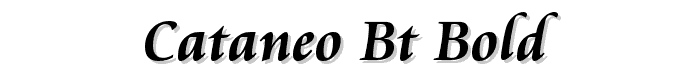 Cataneo BT Bold font